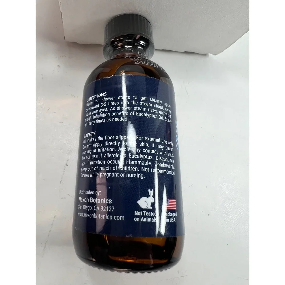 Nexon Botanics Shower Steamer Spray Unisex 2oz Eucalyptus New Aromatherapy Mist